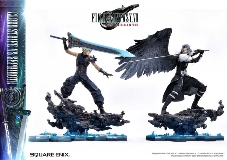 [PREORDINE] Final Fantasy VII Rebirth Statua 2-Pack 1/4 Cloud Strife vs Sephiroth 69 cm - Square-Enix - Statue