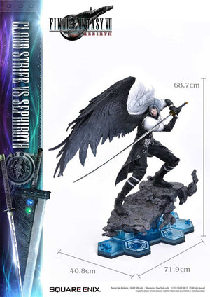 [PREORDINE] Final Fantasy VII Rebirth Statua 2-Pack 1/4 Cloud Strife vs Sephiroth 69 cm - Square-Enix - Statue