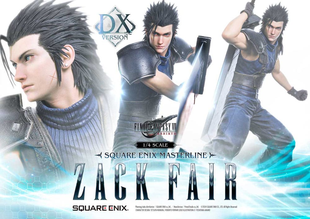 [PREORDINE] Final Fantasy VII Rebirth Statua 1/4 Zack Fair Deluxe Ver. 57 cm - Square-Enix - Statue
