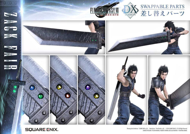 [PREORDINE] Final Fantasy VII Rebirth Statua 1/4 Zack Fair Deluxe Ver. 57 cm - Square-Enix - Statue