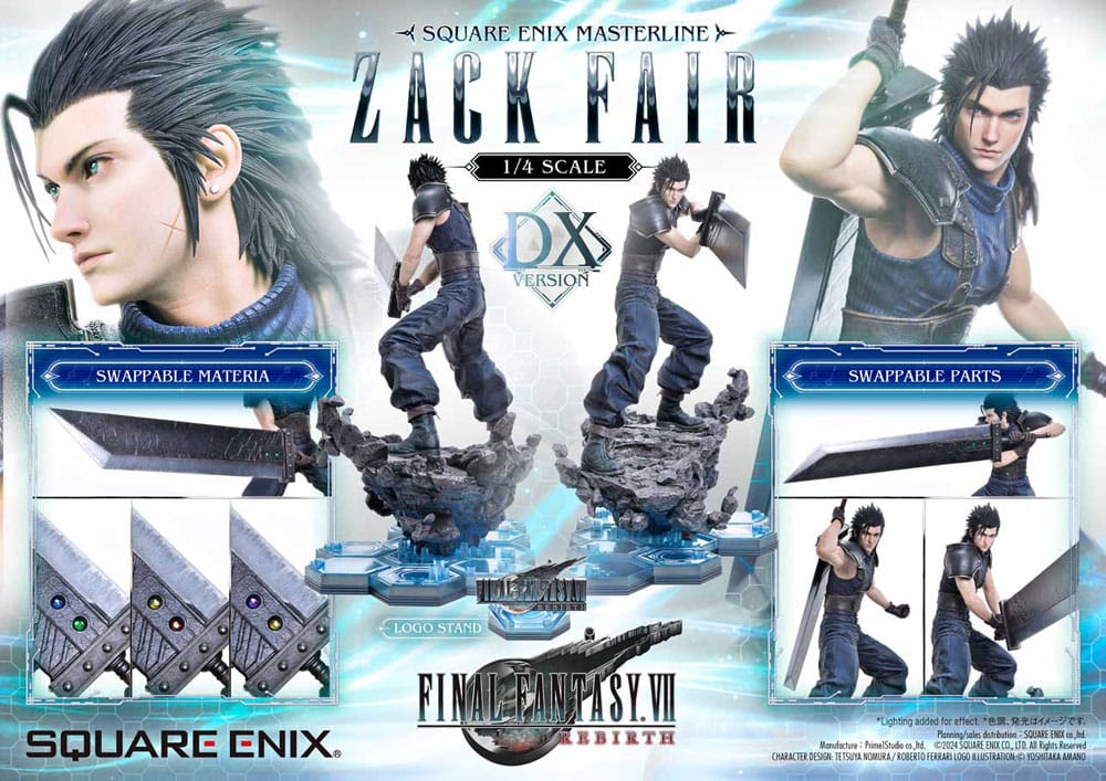 [PREORDINE] Final Fantasy VII Rebirth Statua 1/4 Zack Fair Deluxe Ver. 57 cm - Square-Enix - Statue