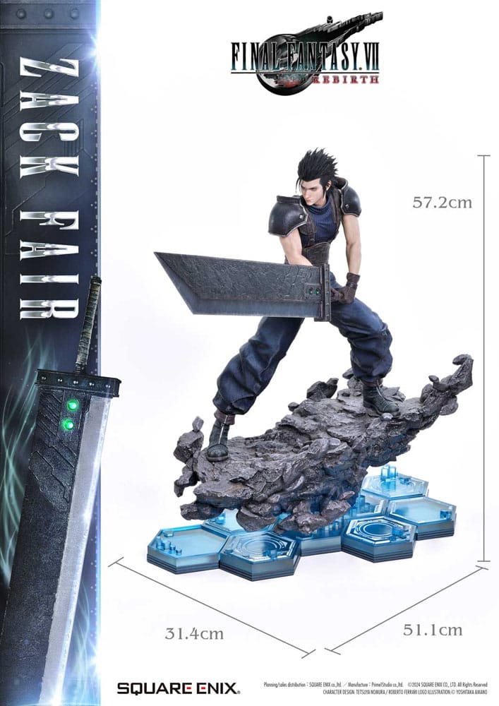 [PREORDINE] Final Fantasy VII Rebirth Statua 1/4 Zack Fair 57 cm - Square-Enix - Statue