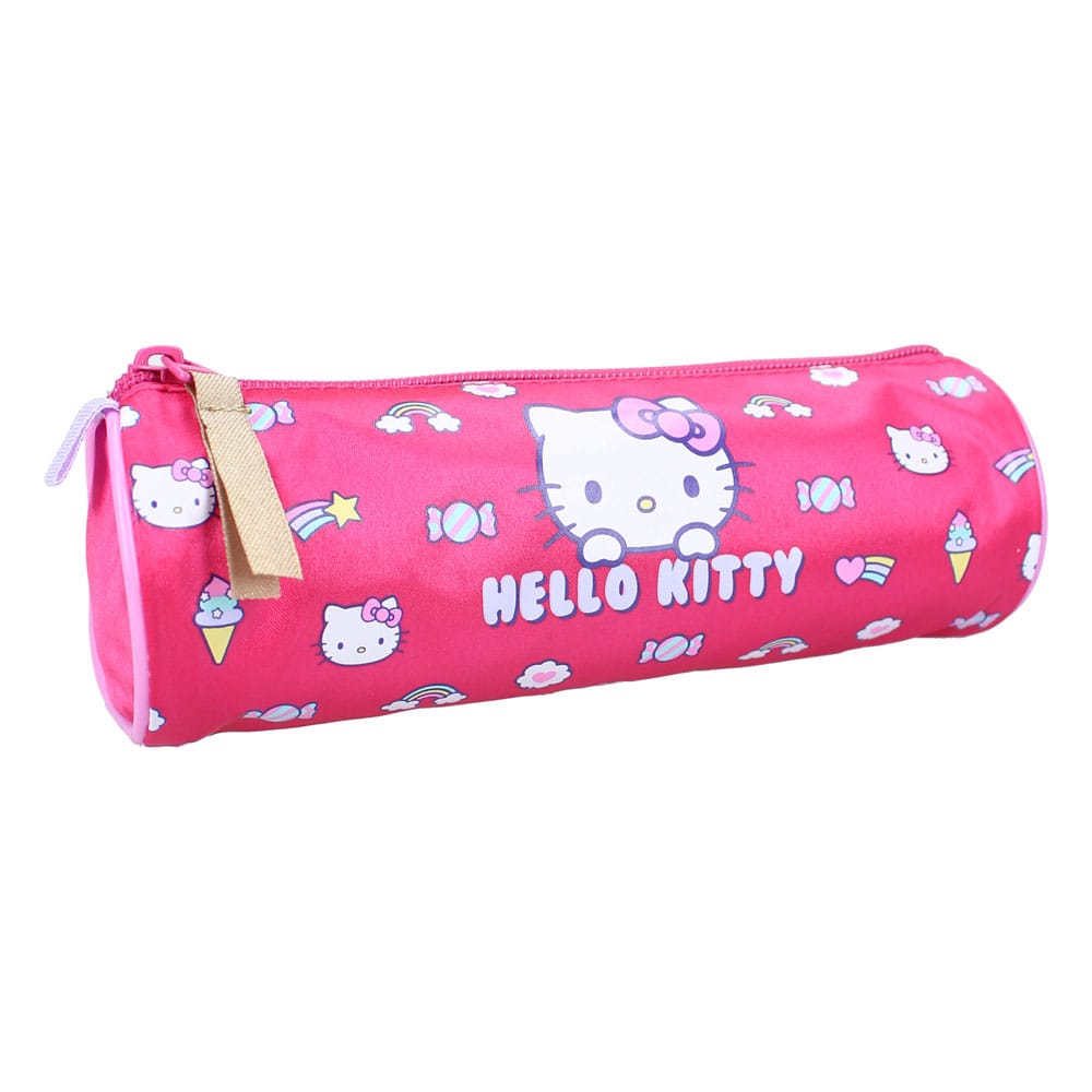 [PREORDER] HELLO KITTY - Rainbow - Round Pencil Case