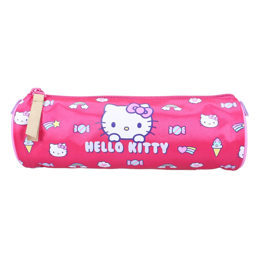 [PREORDER] HELLO KITTY - Rainbow - Round Pencil Case
